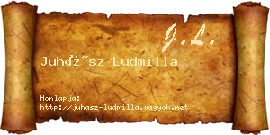 Juhász Ludmilla névjegykártya